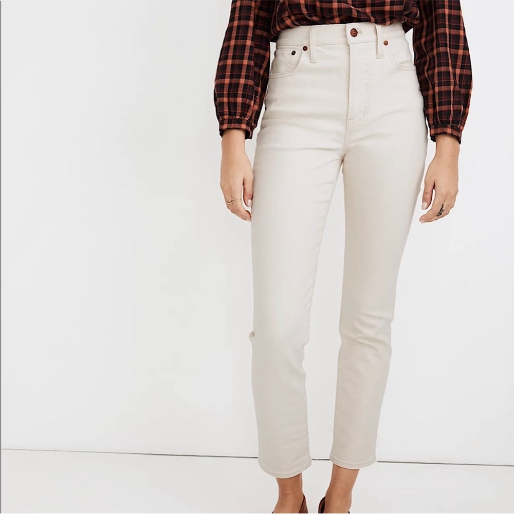 Madewell The Perfect Vintage Jean Off White Size 28